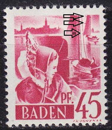 GERMANY Alliiert Franz. Zone [Baden] MiNr 0009 yv III ( **/mnh )