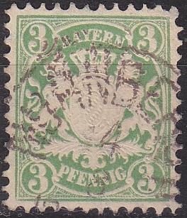 GERMANY Bayern Bavaria [1876] MiNr 0037 b ( O/used ) [03]