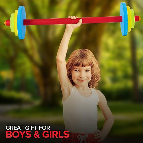 Modern Innovations Kids Barbell Weight Set Toy Workout Equipment Kid Weights ...