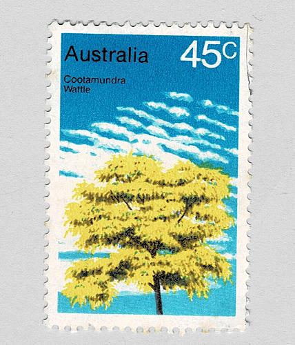 Australia Yellow tree blue 45 Used (BP90204)