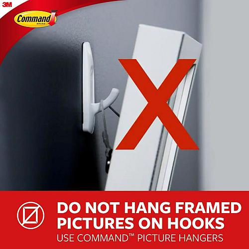 Command Large Utility Hook Mega Pack White 14-Hooks 16-Strips Organize Damage...