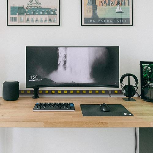 JUNNUJ Long Metal 16 Outlet Power Strip Wide Spaced Garage Industrial Power S...