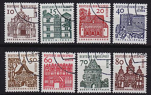 GERMANY BERLIN [1964] MiNr 0242-49 ( O/used ) [02] Architektur