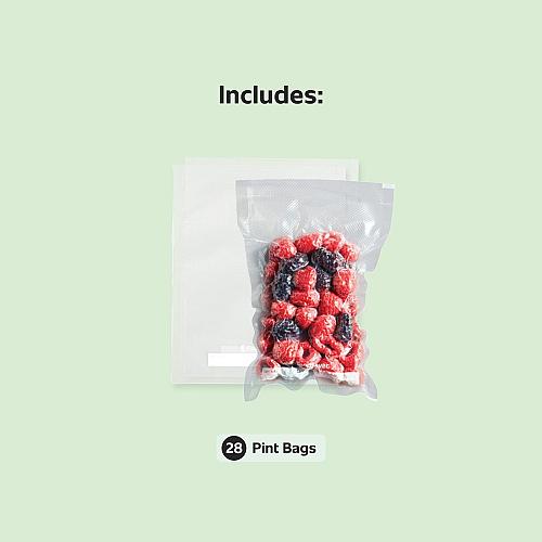 FoodSaver 1-Pint Precut Vacuum Seal Bags with BPA-Free Multilayer Constructio...