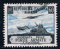 Italy 615 Used Boat plane and tank 1952 CV 7.00 (MV0274)