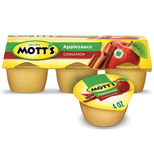 Mott's Cinnamon Applesauce 4 Ounce Cup 6 Count