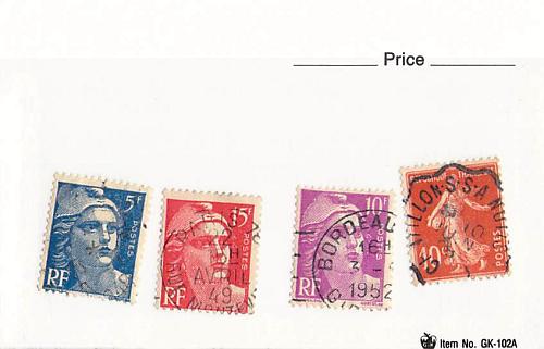 France 4 different of 4 total stamps included (SC0_243)