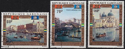 GABUN GABON [1972] MiNr 0456-58 ( O/used ) Bauwerke Venedig