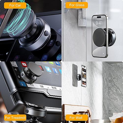 Jkoailiwi Upgraded 360° Adjustable Electric Vacuum Magnetic Suction Cup Phone...