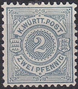 GERMANY W&uuml;rttemberg [1894] MiNr 0060 ( oG/no gum )