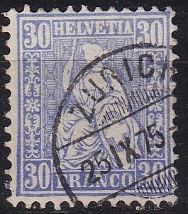 SCHWEIZ SWITZERLAND [1862] MiNr 0033 C ( O/used ) [03]