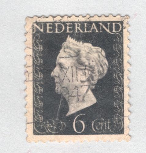 Netherlands Used Queen wilamina Gray 6 (BP88512)