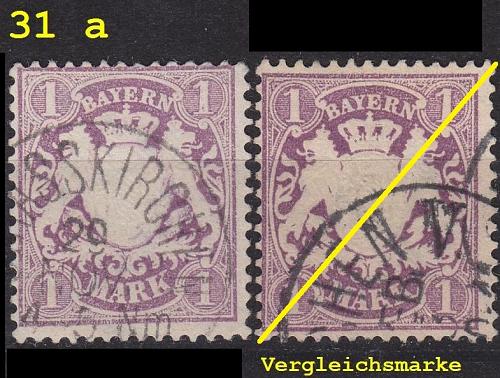 GERMANY Bayern Bavaria [1874] MiNr 0031 a ( O/used ) [01]