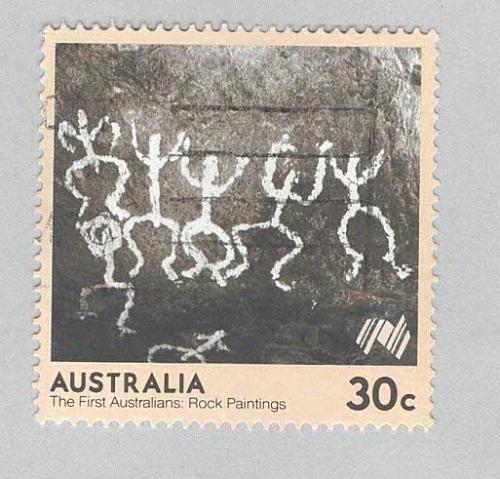Australia Used Primitive cave paintings (BP90503)