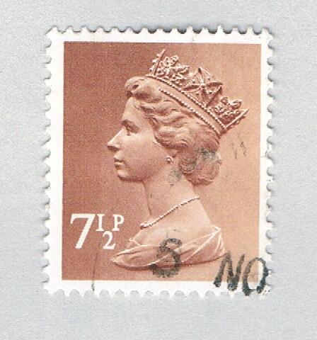 Great Britain MH63 Used QEII chocolate 7.5p 1971 (BP72416)