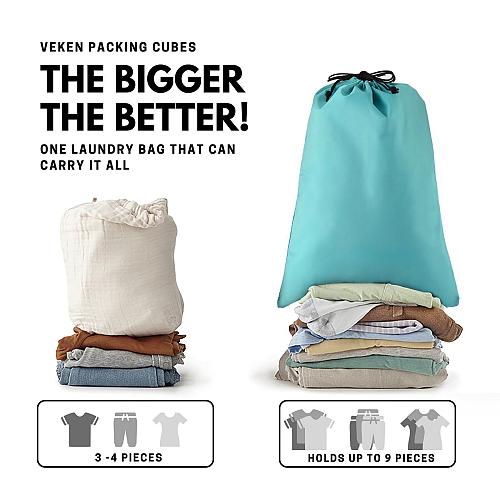 Veken 6 Set Packing Cubes for Suitcases Travel Essentials for Carry on Luggag...