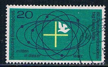 Germany 989 Used Cross and Dove (GI0456P109)+