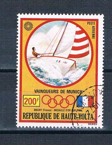 Burkina Faso C119 Used Olympic Sailing 1972 (MV0377)+