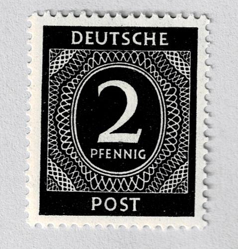 Germany 531 2pf 1st Allied Control Council Issue MNH (BP91031)