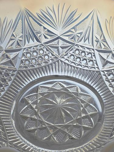 Dugan glass Co. Opalescent Dragon Lady bowl