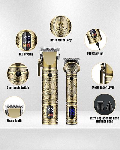 AMULISS Professional Hair Clippers for Men - Cordless Hair Clippers and Trimm...