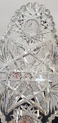 ABP Crystal Cut Glass Oval dish L1