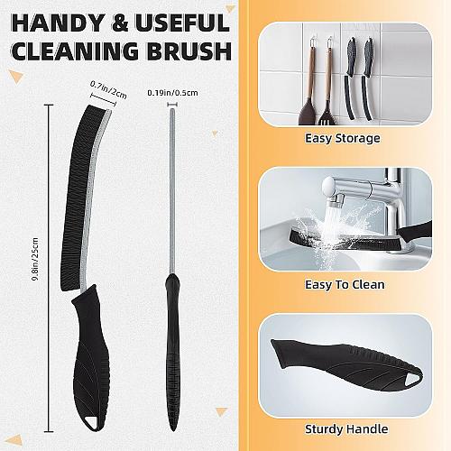KMOSENIA Cleaning Brush 3 Pcs Hard Bristle Crevice Cleaning Brush Grout Clean...
