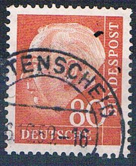 Germany 760 Used President Heuss 1956 CV 1.90 (G0421)