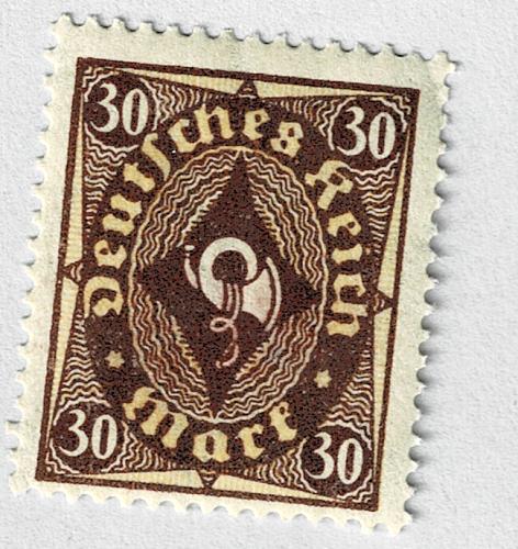 Germany Posthorn brown 30 MLH (BP91102)