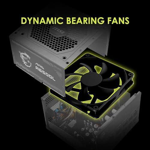 MSI MAG A650GL Gaming Power Supply - Full Modular - 80 Plus Gold Certified 65...