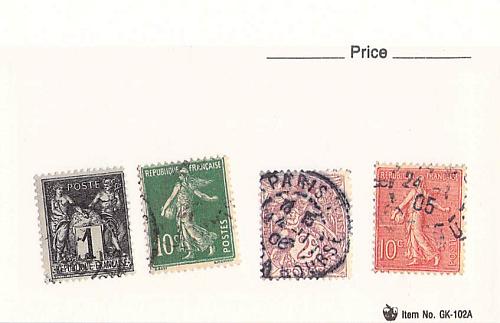 France 4 different of 4 total stamps included (SC0_237)