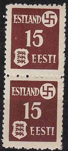 ESTLAND ESTONIA [Besetzung] MiNr 0001 y ( **/mnh ) [03] 2er