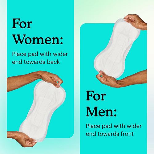 Because Premium Incontinence Booster Pads for Men and Women Adds Extra Absorb...