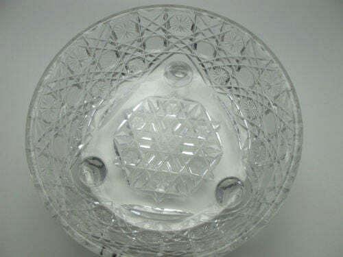 American Brilliant Period Hand Cut Glass Antique Ferner in Harvard Pattern