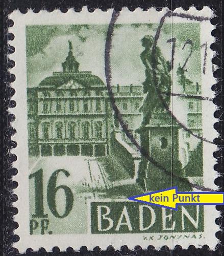 GERMANY Alliiert Franz. Zone [Baden] MiNr 0006 yv III ( O/used ) [01]