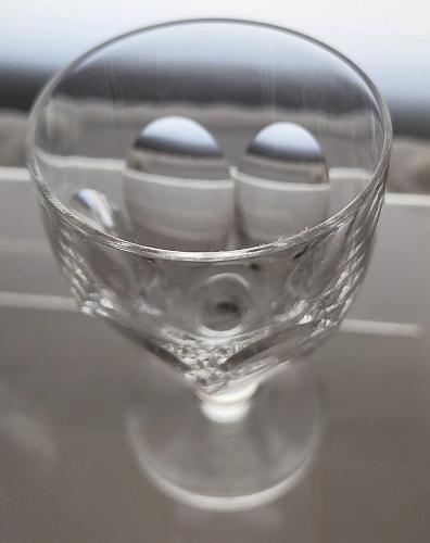 Signed Waterford CUT GLASS Kathleen wine crystal Ireland