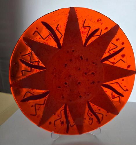 Art glass platter