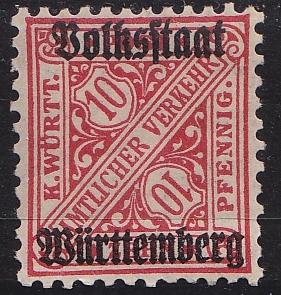 GERMANY W&uuml;rttemberg [Dienst] MiNr 0262 ( **/mnh )
