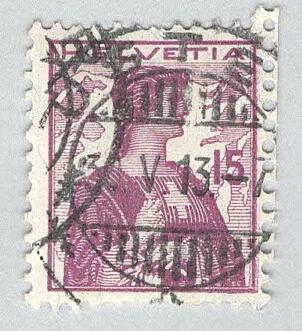 Switzerland 166 Helvetia Used 1 (BP98216)