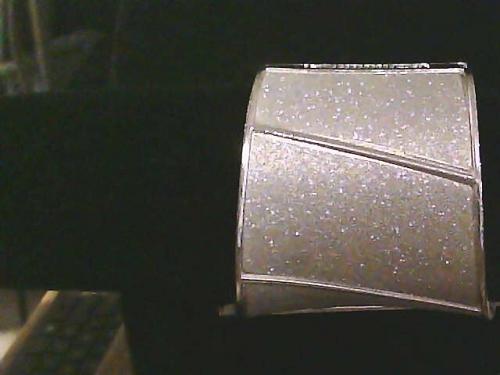 Silver Sparkling Stardust Corset Look 3'' Width Hinged Cuff Bracelet