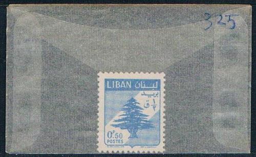 Lebanon 325 Unused Cedar of Lebanon 1958 CV 1.75 (L0170)