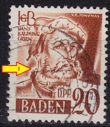 GERMANY Alliiert Franz. Zone [Baden] MiNr 0021 y I ( O/used )