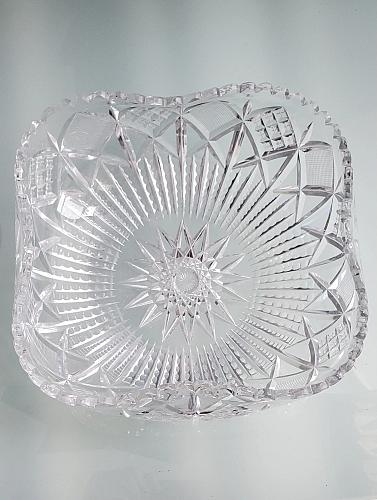 Libbey American Period Cut Glass square bowl Antique