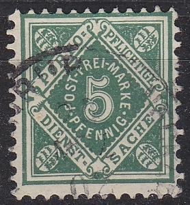 GERMANY W&uuml;rttemberg [Dienst] MiNr 0103 a ( O/used )