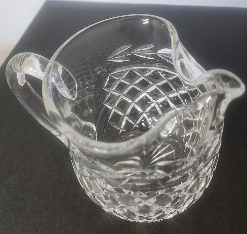 Signed Waterford Hand Cut crystal pitcher Irish Crystal