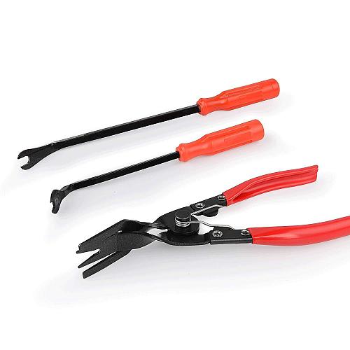 GOOACC 3 Pcs Clip Pliers Set & Fastener Remover - Auto Upholstery Combo Repai...