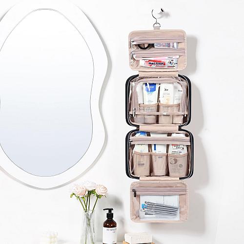 NISHEL Travel Toiletry Bag for women Portable Hanging Organizer for Travel-Si...