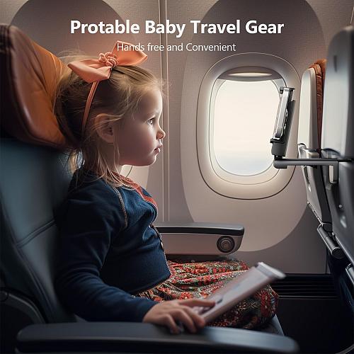MiiKARE Airplane Travel Essentials Phone Holder Universal Handsfree Phone Mou...