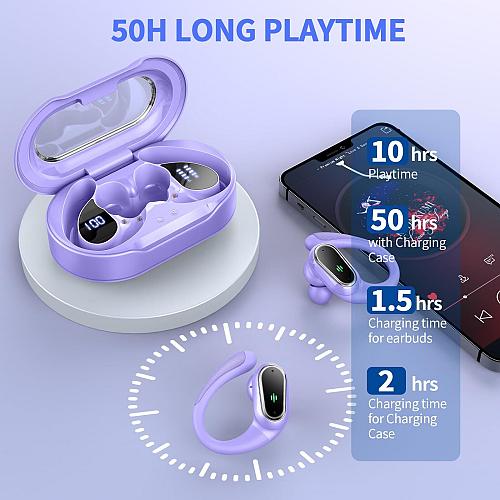 Rolosar Wireless Earbuds Bluetooth 5.4 Headphones Sport Bluetooth Earbuds wit...