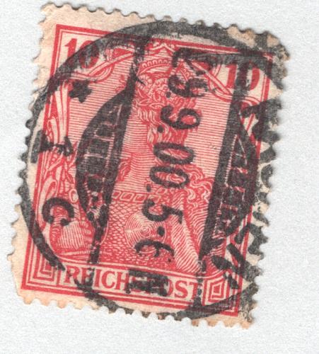 Germany 68 1902 Germania 10pf Used (BP88813)